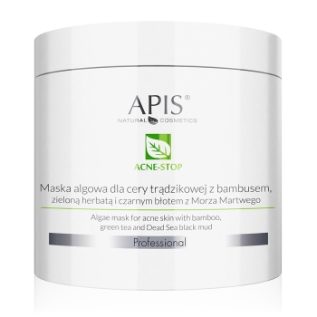 50185 ACNE-STOP Maska algowa dla cery trądzikowej z bambusem zieloną herbatą i czarnym błotem z Morza Martwego / 200g